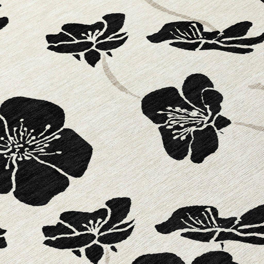 LOOMLAN Rugs Inoa Ivory Washable Indoor-Outdoor Rug