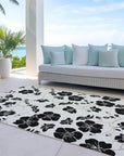 LOOMLAN Rugs Inoa Ivory Washable Indoor-Outdoor Rug