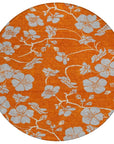 LOOMLAN Rugs Inoa Orange Washable Indoor-Outdoor Rug