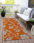 LOOMLAN Rugs Inoa Orange Washable Indoor-Outdoor Rug