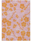 LOOMLAN Rugs Inoa Pink Washable Indoor-Outdoor Rug