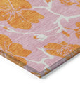 LOOMLAN Rugs Inoa Pink Washable Indoor-Outdoor Rug