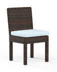 Montecito Sunbrella Armless Outdoor Dining Chair 2PC