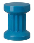 Intrepit 18 in. Round Turquoise Ceramic Garden Stool - LOOMLAN - Emissary - Garden Stools