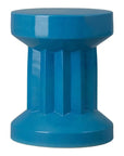 Intrepit 18 in. Round Turquoise Ceramic Garden Stool - LOOMLAN - Emissary - Garden Stools