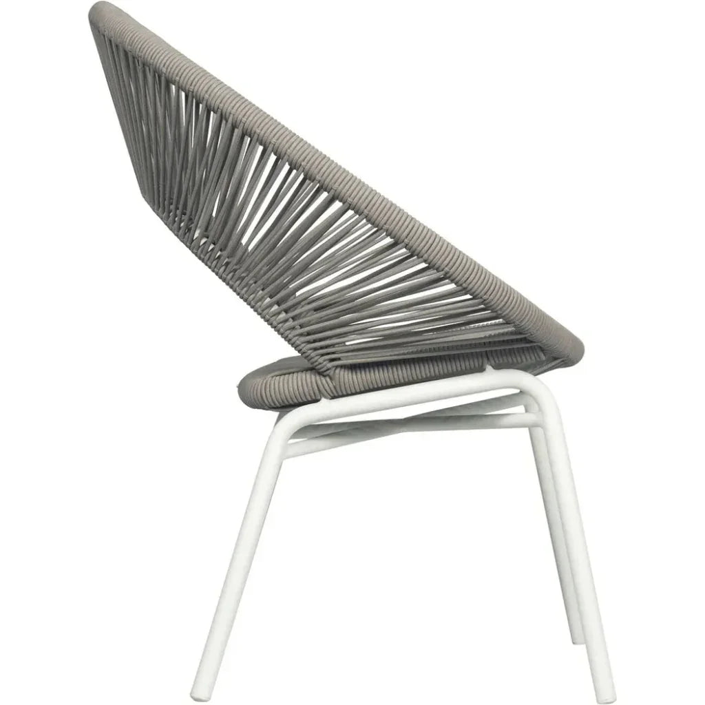 Seasonal Living Ionian 2PC Coconut White Patio Dining Chairs