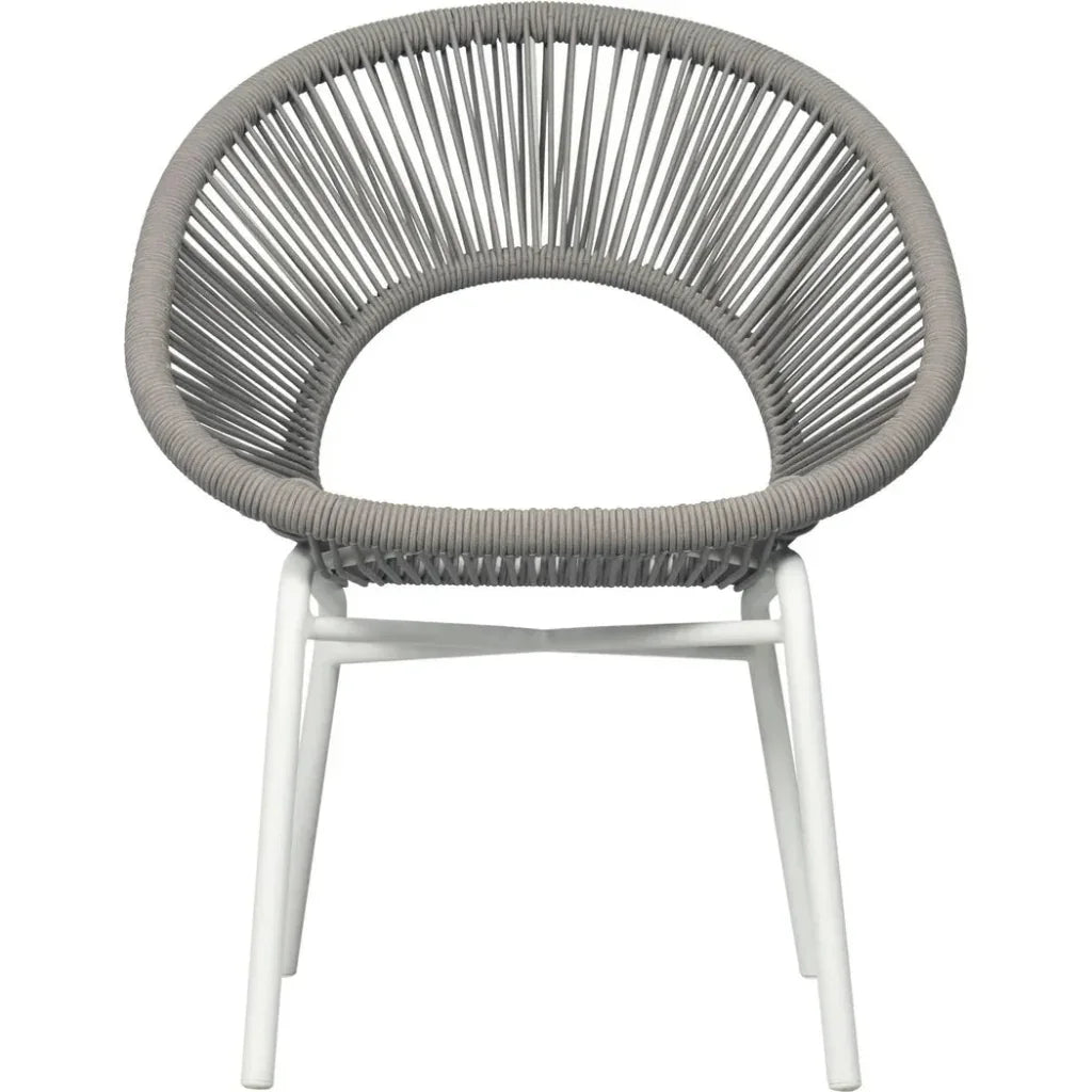 Seasonal Living Ionian 2PC Coconut White Patio Dining Chairs
