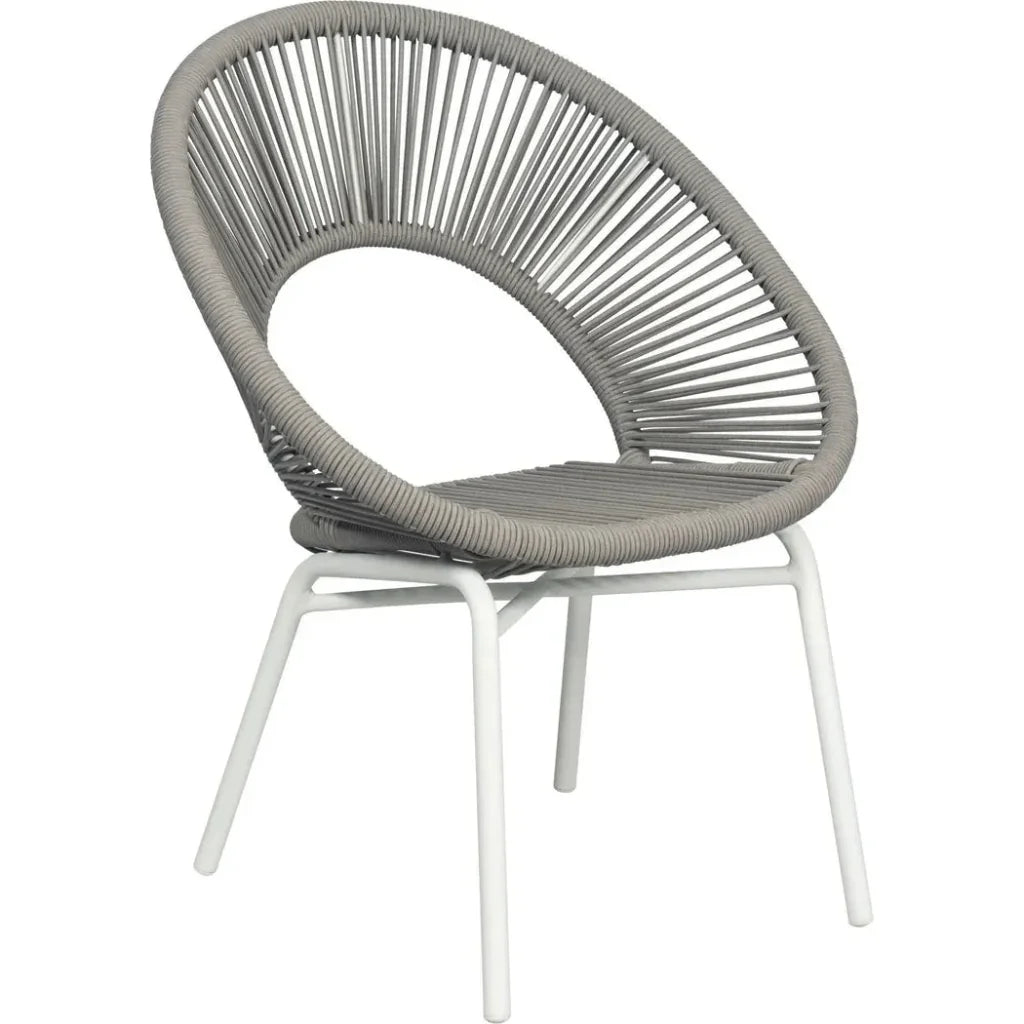 Seasonal Living Ionian 2PC Coconut White Patio Dining Chairs