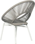 Seasonal Living Ionian 2PC Coconut White Patio Dining Chairs