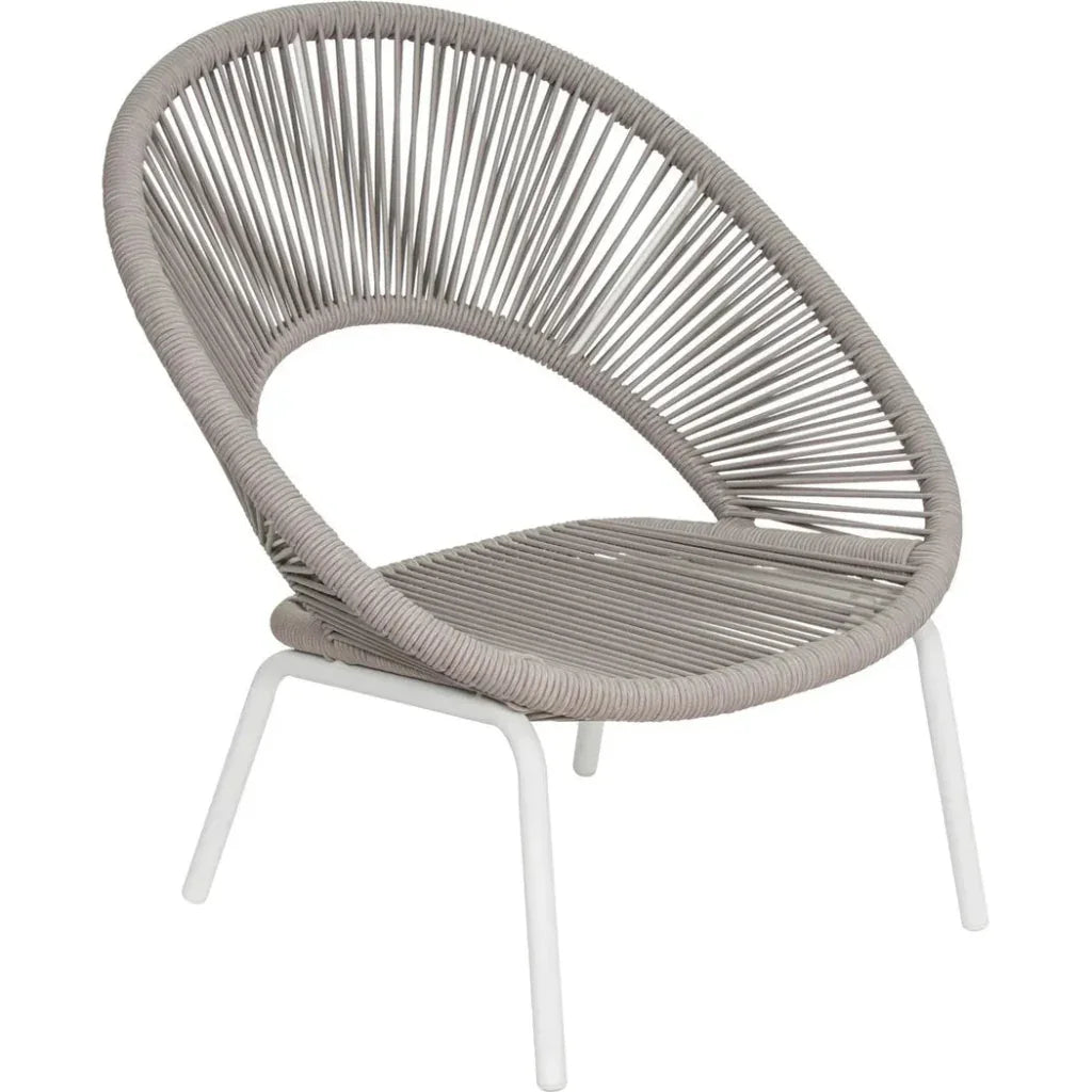 Ionian Lounge Chair - White Outdoor Accent Chair - LOOMLAN - Seasonal Living - Outdoor Lounge Chairs