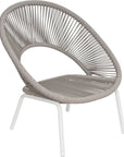 Ionian Lounge Chair - White Outdoor Accent Chair - LOOMLAN - Seasonal Living - Outdoor Lounge Chairs