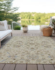 LOOMLAN Rugs Irene Beige Washable Indoor-Outdoor Rug
