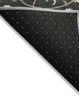 LOOMLAN Rugs Irene Black Washable Indoor-Outdoor Rug
