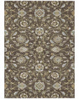 LOOMLAN Rugs Irene Brown Washable Indoor-Outdoor Rug