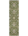 LOOMLAN Rugs Irene Green Washable Indoor-Outdoor Rug