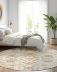 LOOMLAN Rugs Irene Ivory Washable Indoor-Outdoor Rug