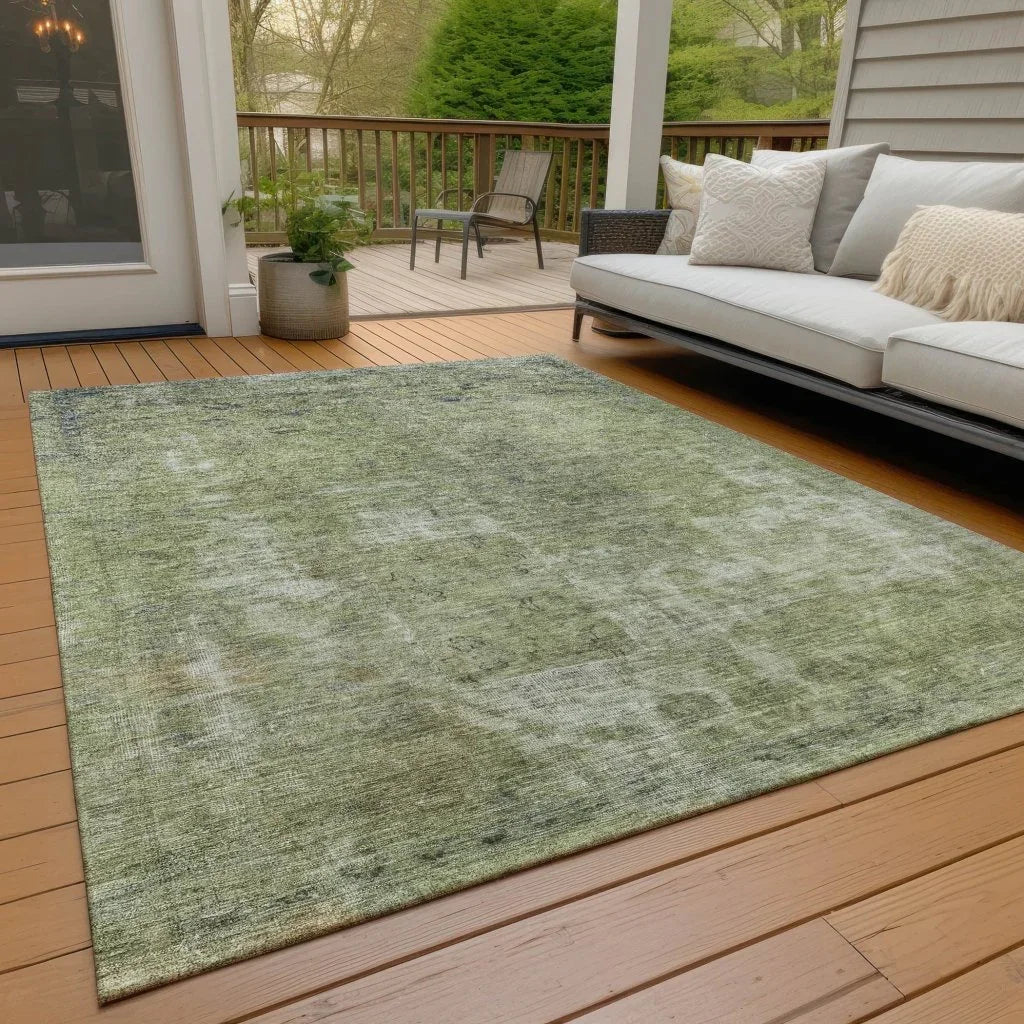 LOOMLAN Rugs Isadorae Aloe Washable Indoor-Outdoor Rug