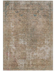 LOOMLAN Rugs Isadorae Brown Washable Indoor-Outdoor Rug