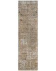 LOOMLAN Rugs Isadorae Brown Washable Indoor-Outdoor Rug