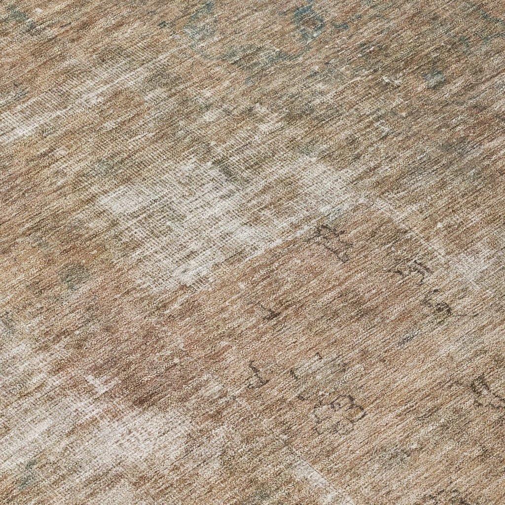 LOOMLAN Rugs Isadorae Brown Washable Indoor-Outdoor Rug