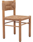 Iska Natural Wood Armless Dining Chair 2PC - LOOMLAN - Zuo Modern - Outdoor Dining Chairs