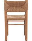 Iska Natural Wood Armless Dining Chair 2PC - LOOMLAN - Zuo Modern - Outdoor Dining Chairs