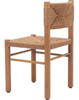 Iska Natural Wood Armless Dining Chair 2PC - LOOMLAN - Zuo Modern - Outdoor Dining Chairs