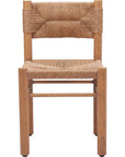 Iska Natural Wood Armless Dining Chair 2PC - LOOMLAN - Zuo Modern - Outdoor Dining Chairs