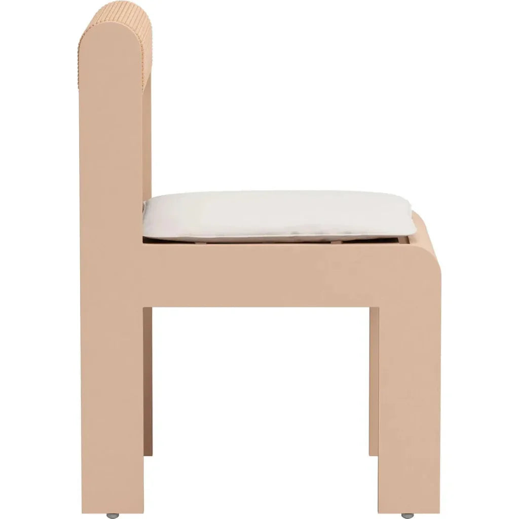 Island Aluminum Brown Dining Chair 2PC - LOOMLAN - Zuo Modern - Outdoor Dining Chairs