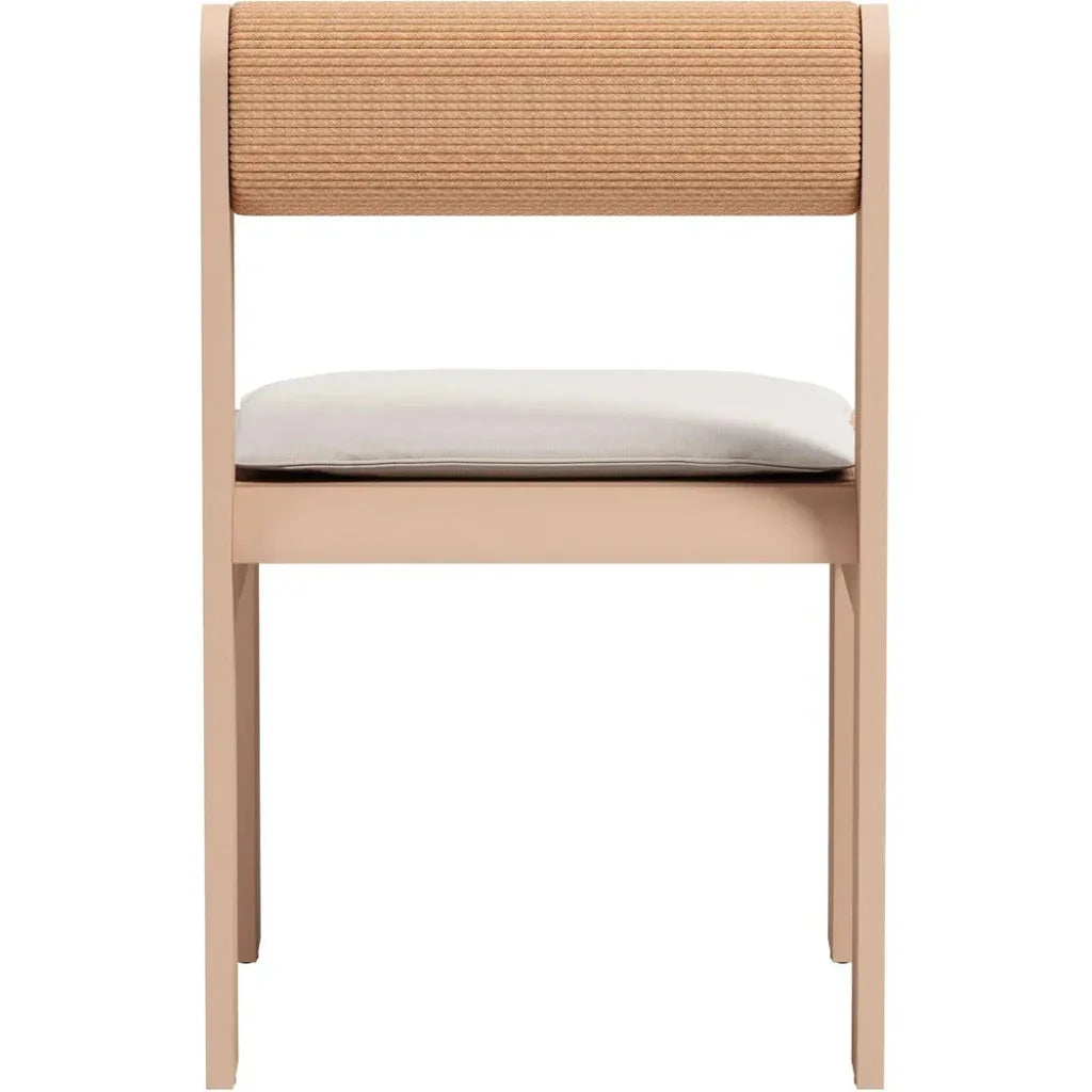 Island Aluminum Brown Dining Chair 2PC - LOOMLAN - Zuo Modern - Outdoor Dining Chairs