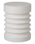 Emissary Jag 18.5 in. Round Pale Green Terrazzo Garden Stool