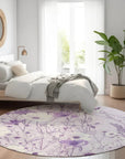 LOOMLAN Rugs Jameera Purple Washable Indoor-Outdoor Rug