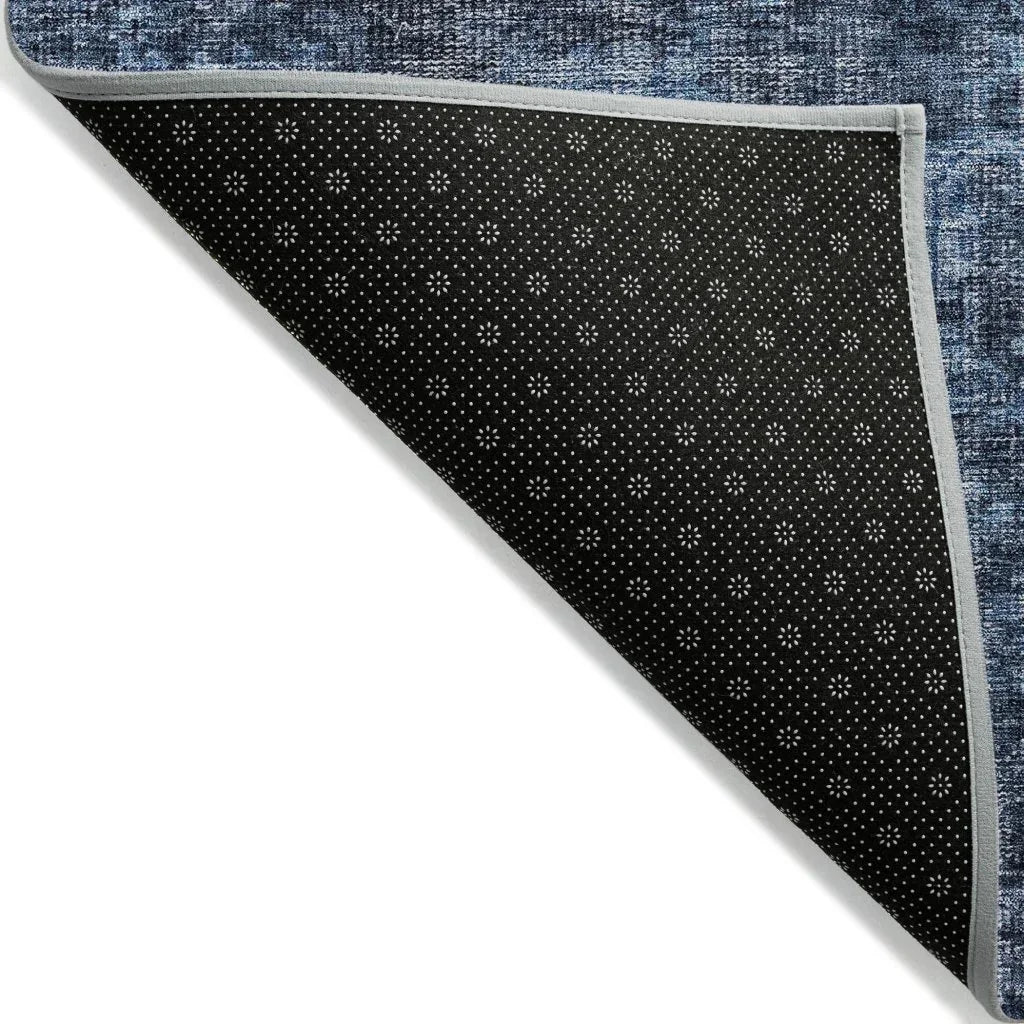 LOOMLAN Rugs Jane Blue Washable Indoor-Outdoor Rug