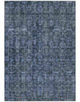 LOOMLAN Rugs Jane Blue Washable Indoor-Outdoor Rug