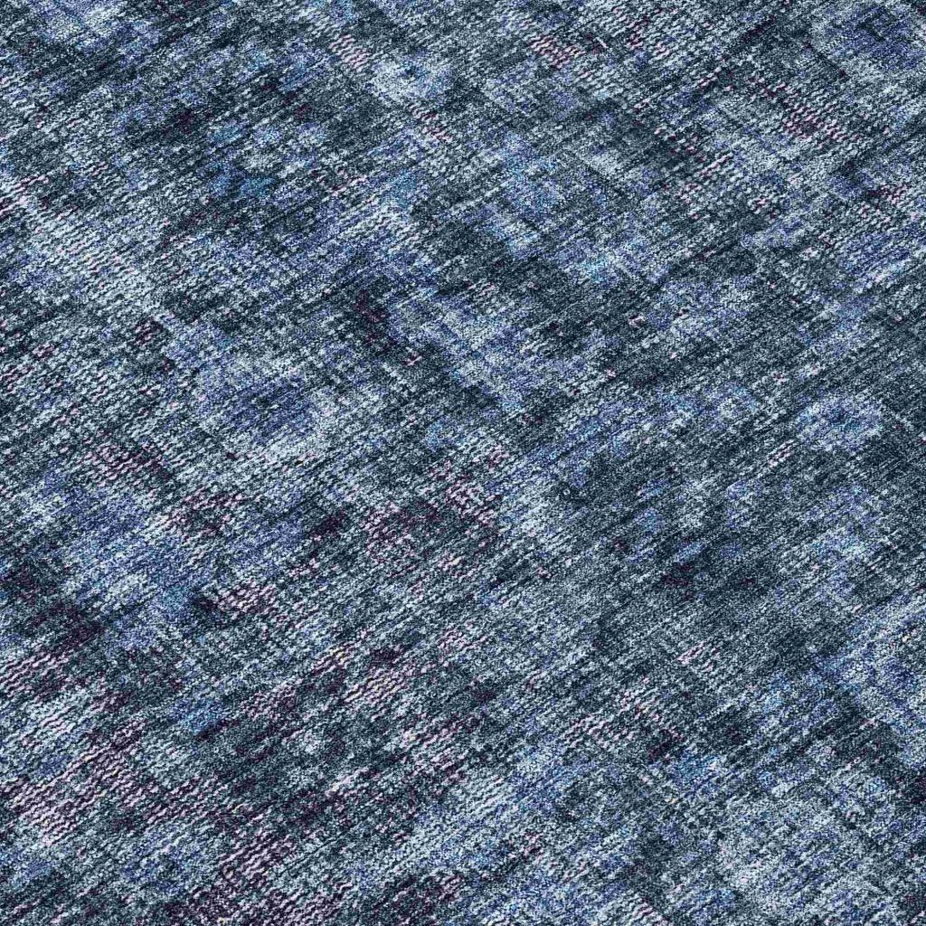 LOOMLAN Rugs Jane Blue Washable Indoor-Outdoor Rug