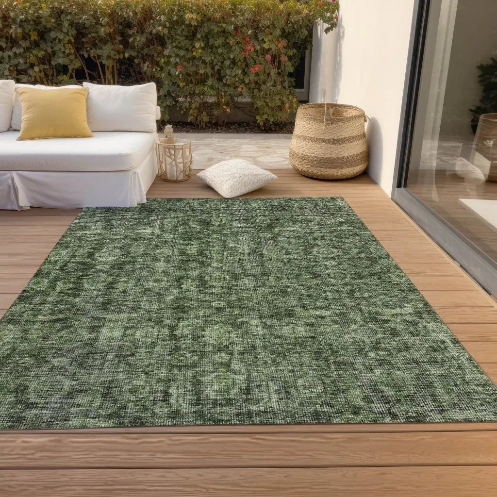 LOOMLAN Rugs Jane Green Washable Indoor-Outdoor Rug