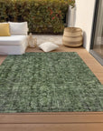 LOOMLAN Rugs Jane Green Washable Indoor-Outdoor Rug