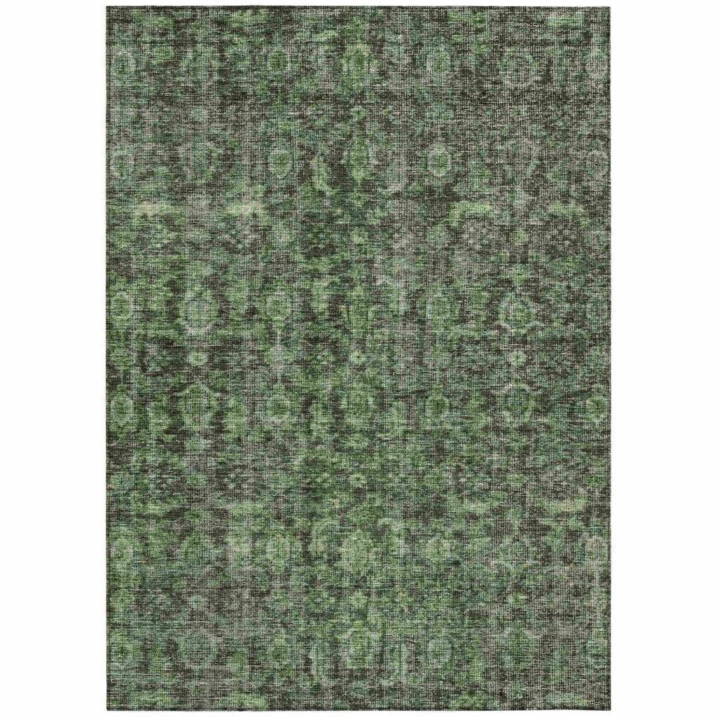 LOOMLAN Rugs Jane Green Washable Indoor-Outdoor Rug