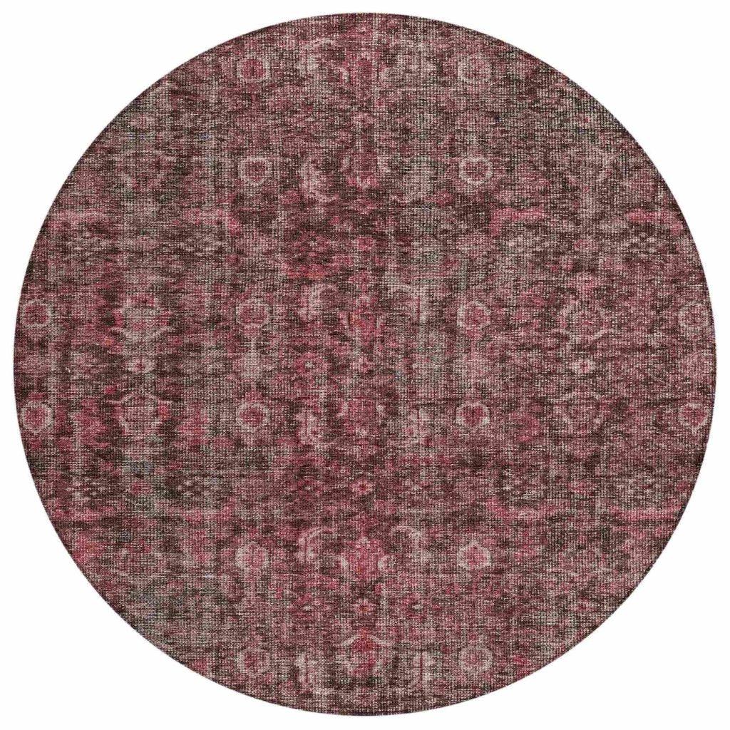 LOOMLAN Rugs Jane Pink Washable Indoor-Outdoor Rug