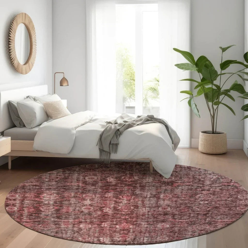 LOOMLAN Rugs Jane Pink Washable Indoor-Outdoor Rug