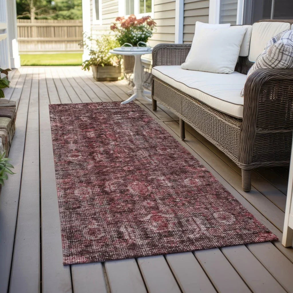 LOOMLAN Rugs Jane Pink Washable Indoor-Outdoor Rug