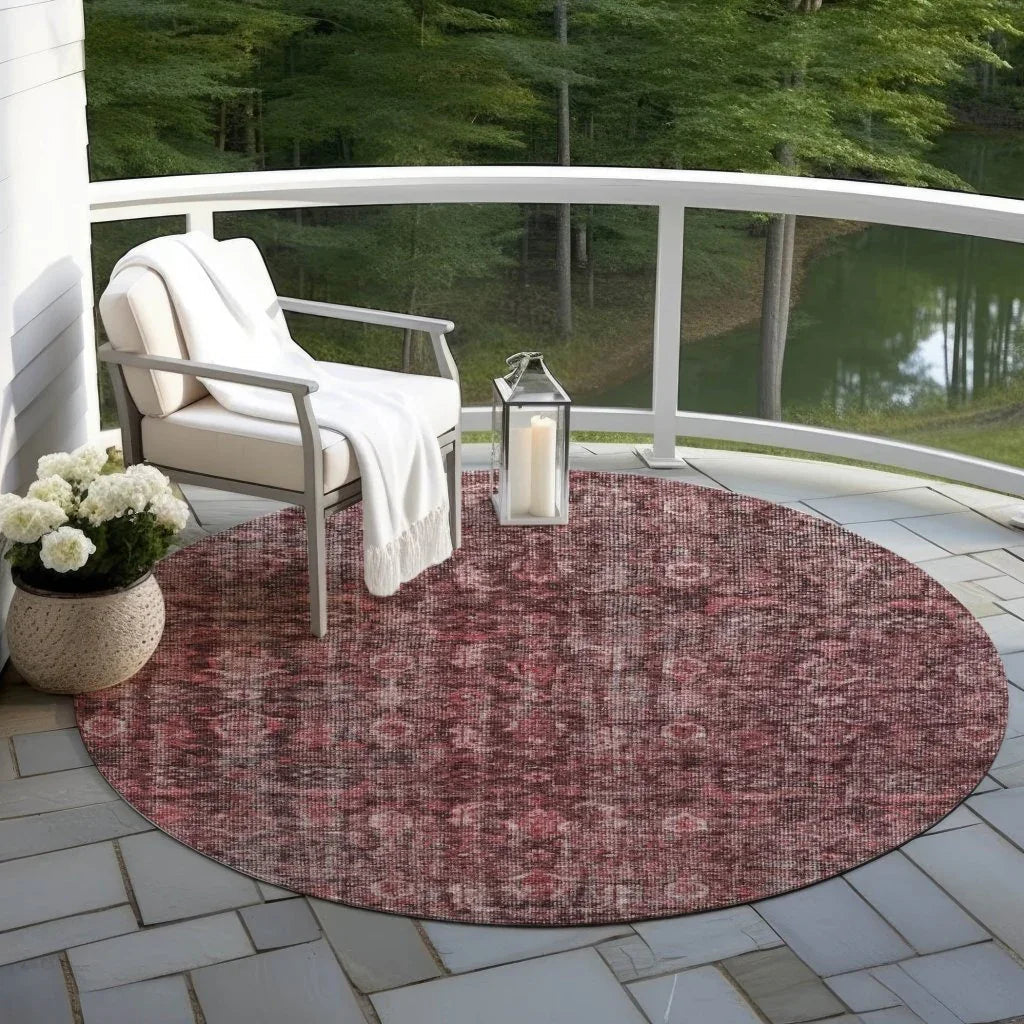 LOOMLAN Rugs Jane Pink Washable Indoor-Outdoor Rug