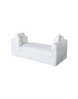 Jason Outdoor Slipcovered Daybed White - LOOMLAN - Artesia - Outdoor Sofas & Loveseats