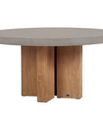 Seasonal Living Java Outdoor Teak & Concrete Dining Table - Slate Gray