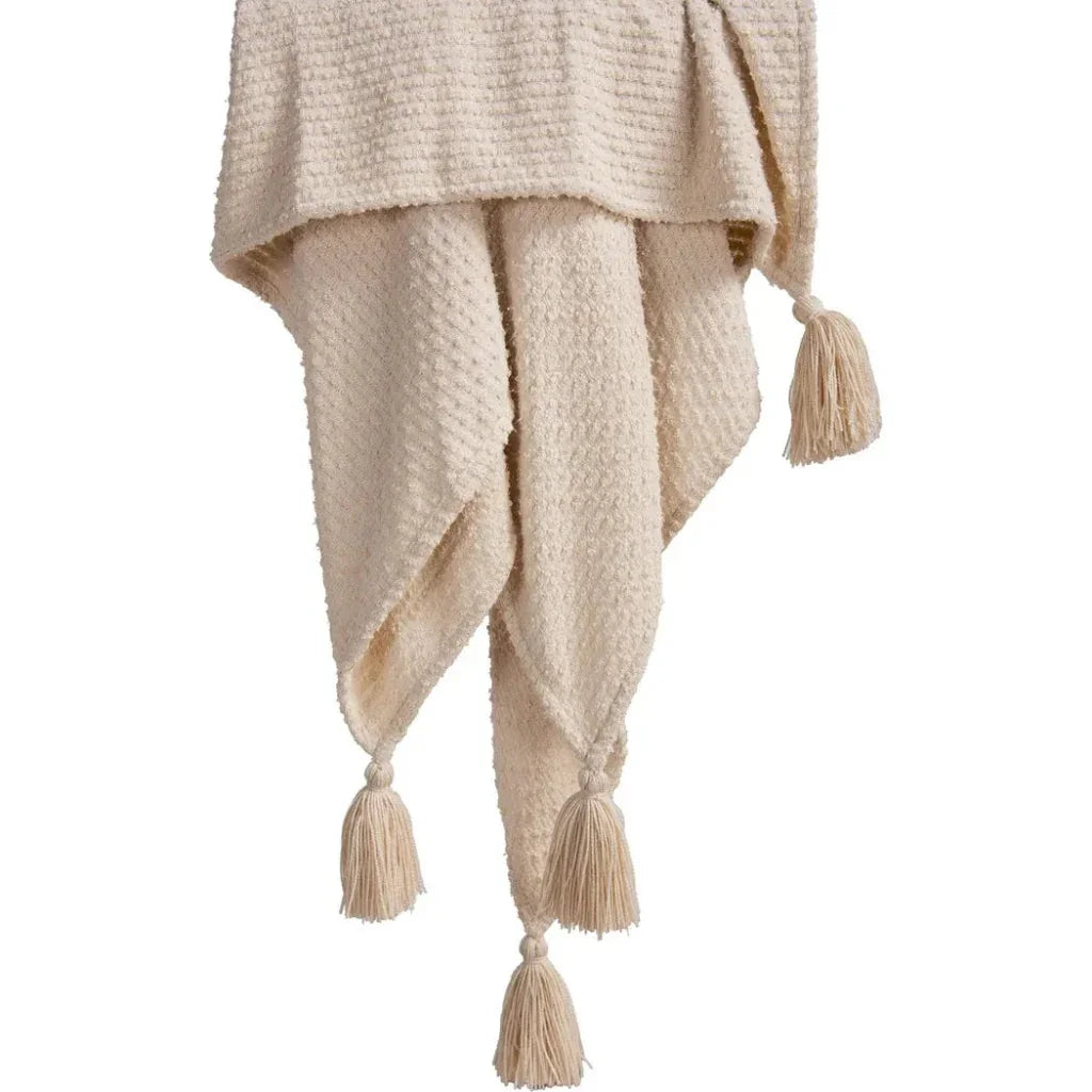 LOOMLAN Jay Cream Outdoor Throw Blanket