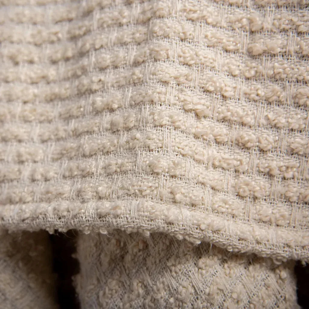 LOOMLAN Jay Cream Outdoor Throw Blanket