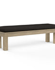 Coastal Teak Sunbrella Outdoor Dining Bench