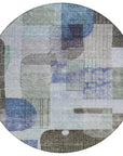 LOOMLAN Rugs Jude Blue Washable Indoor-Outdoor Rug