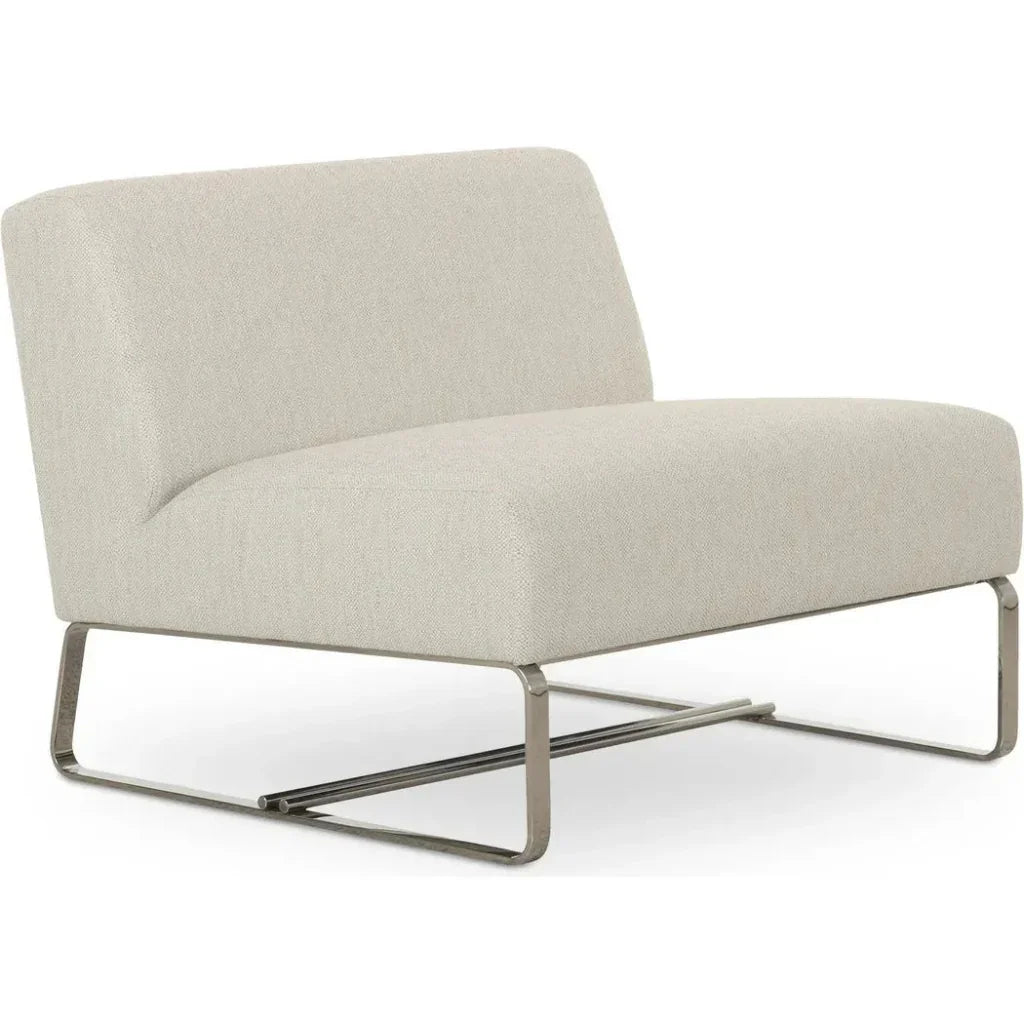Jules Performance Fabric Outdoor Accent Chair Aluminium Leg - LOOMLAN - Moe&#39;s Home - Outdoor Accent Chairs
