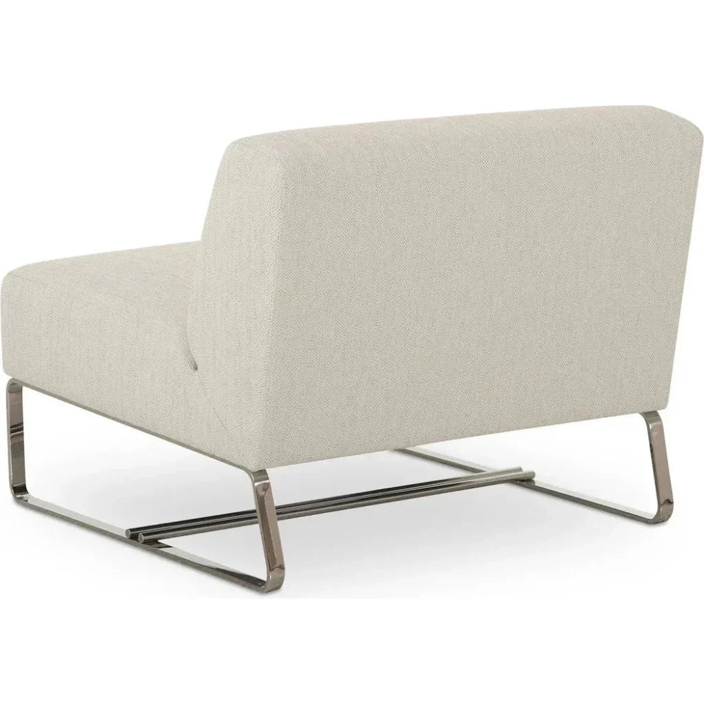 Jules Performance Fabric Outdoor Accent Chair Aluminium Leg - LOOMLAN - Moe&#39;s Home - Outdoor Accent Chairs